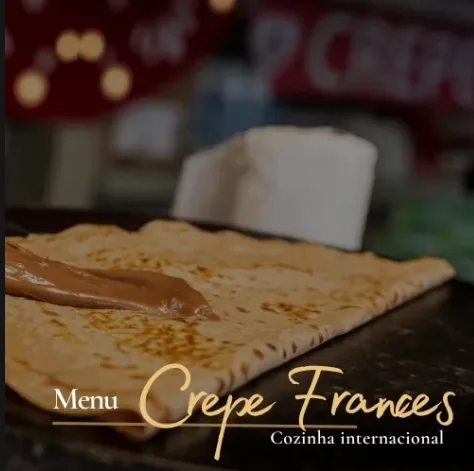 Apresentação do menu Crepe Francês da Star Fashion, imagem enviada pela empresa