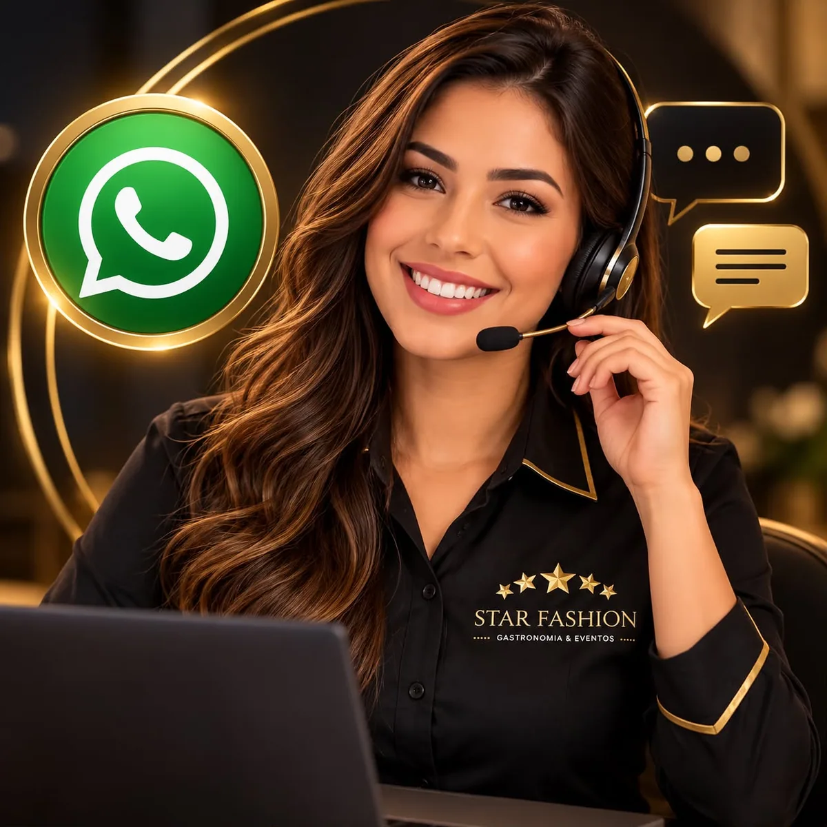 Atendimento para planejamento do evento pelo WhatsApp